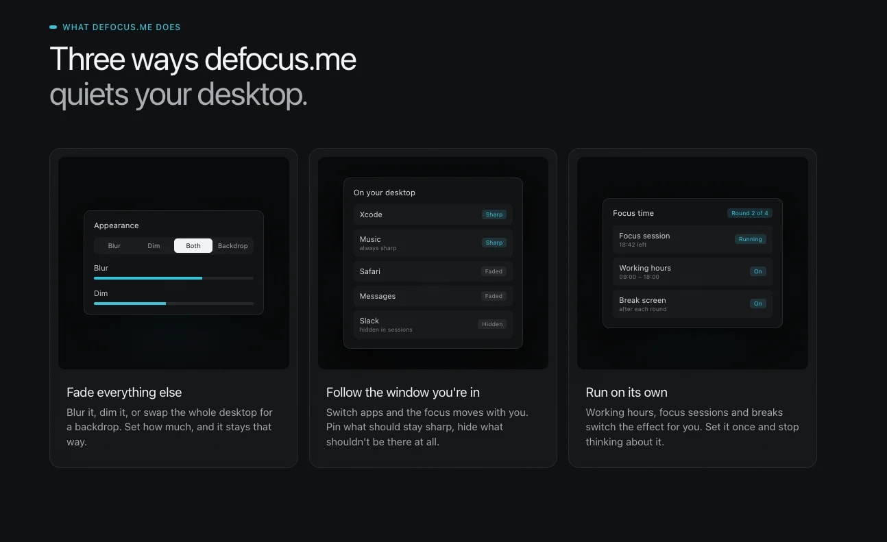 defocus.me screenshot 3