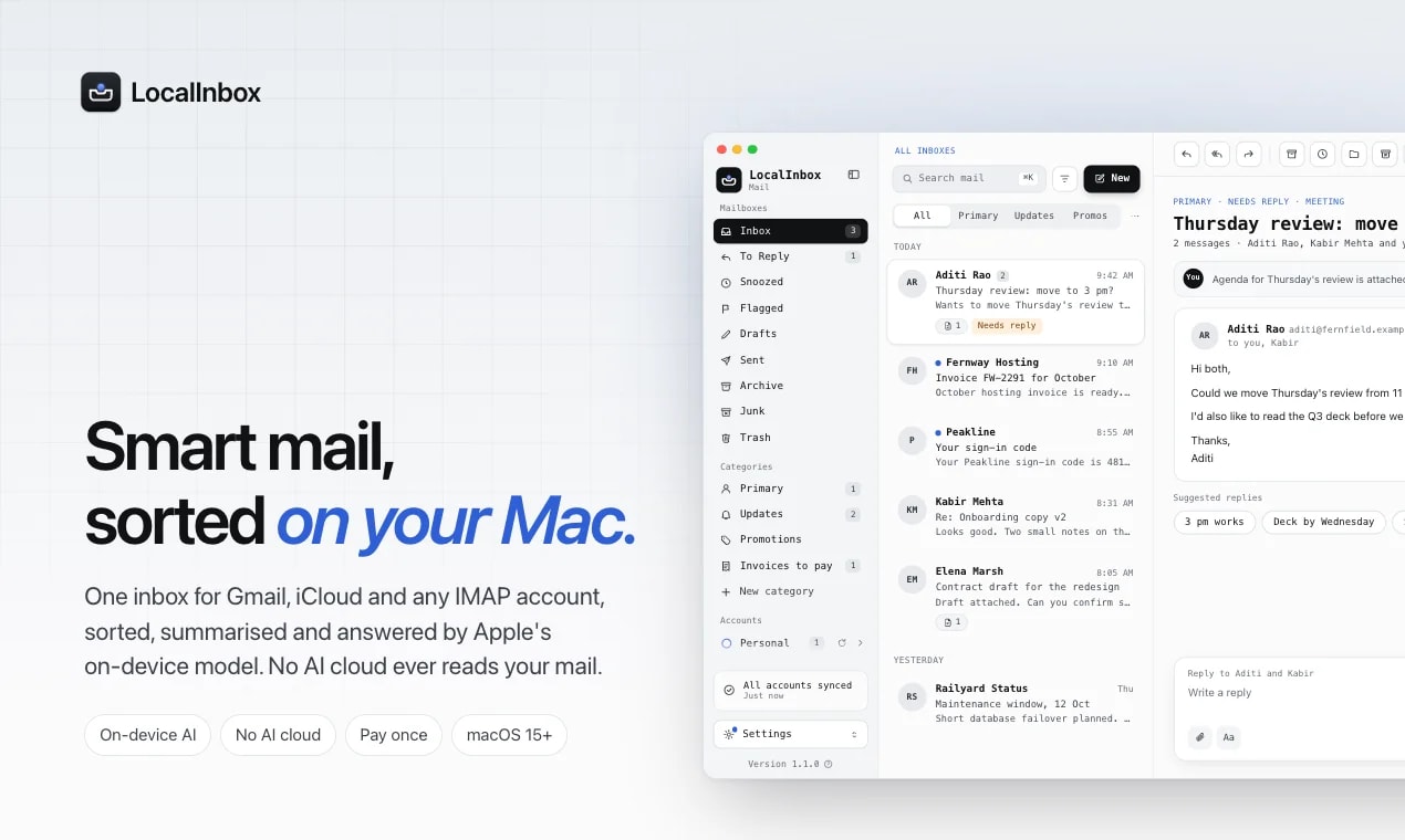 LocalInbox screenshot 1
