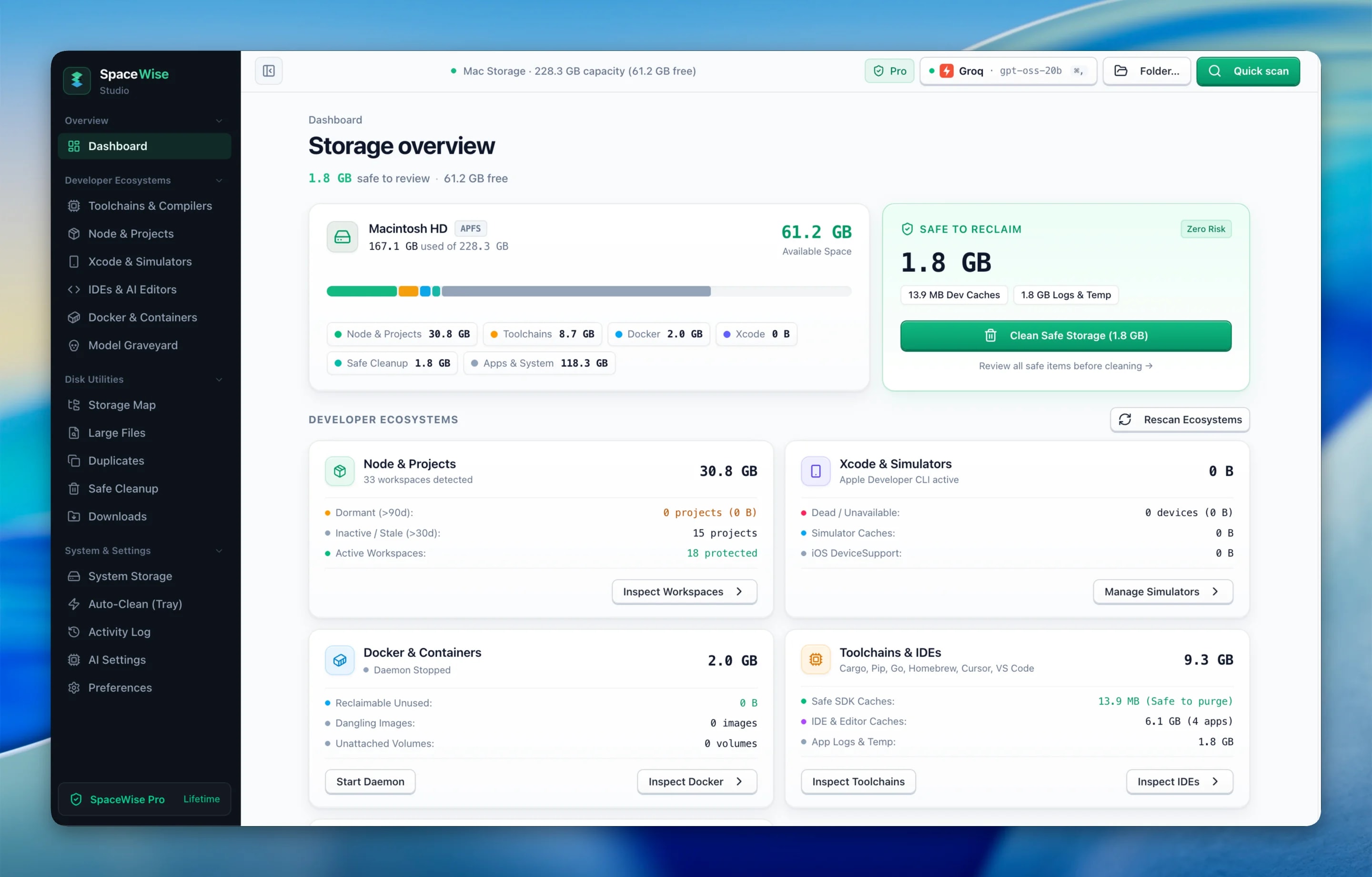 SpaceWise screenshot 1