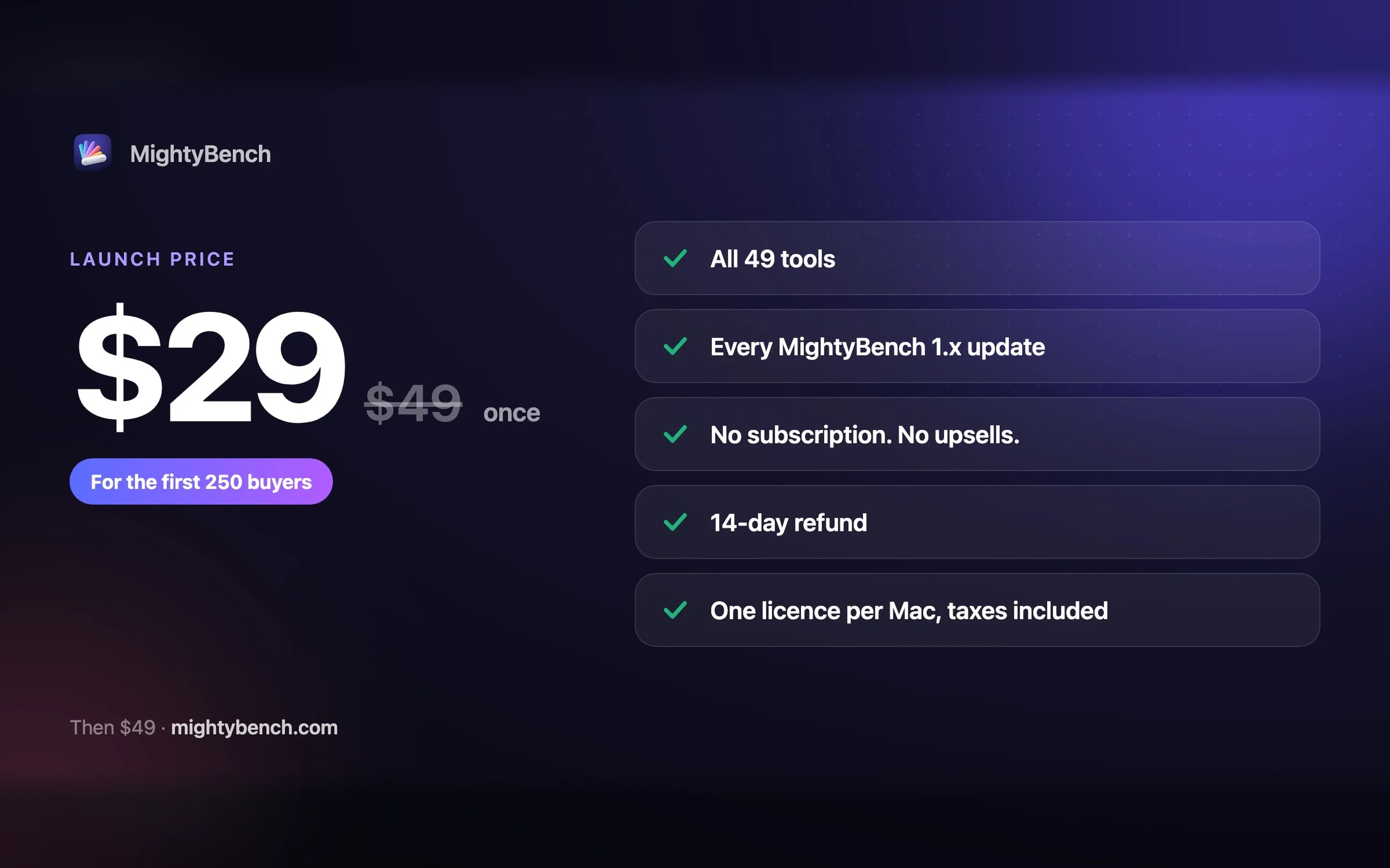 MightyBench: 49 private tools for Mac screenshot 6