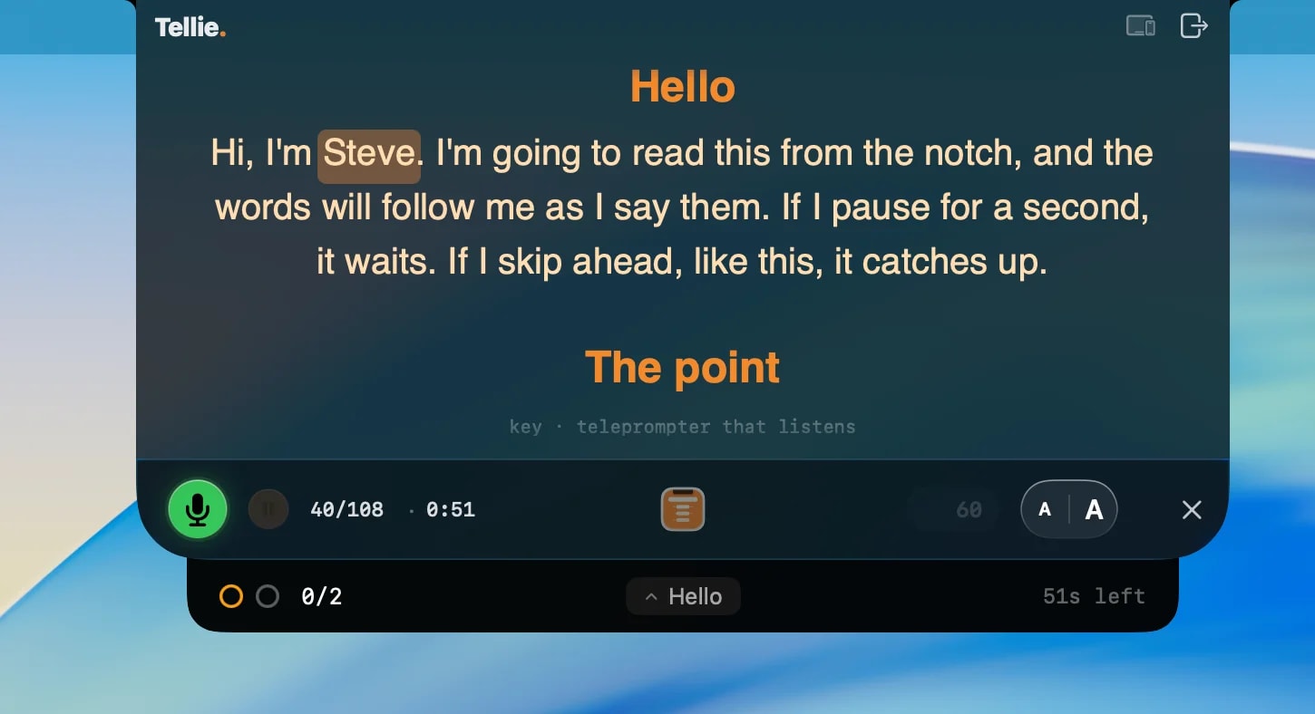 Tellie screenshot 3