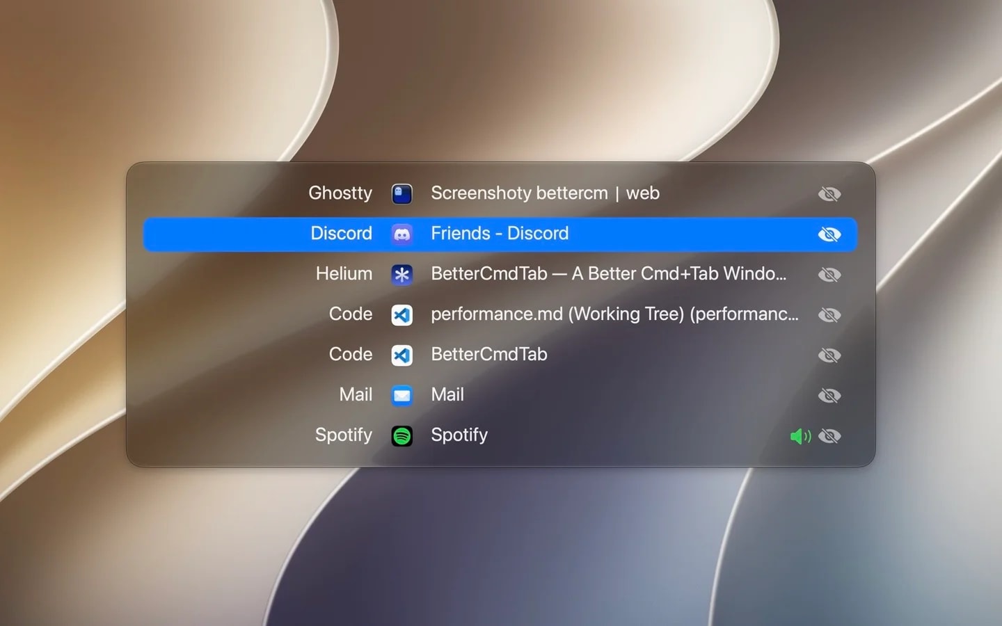 BetterCmdTab screenshot 3