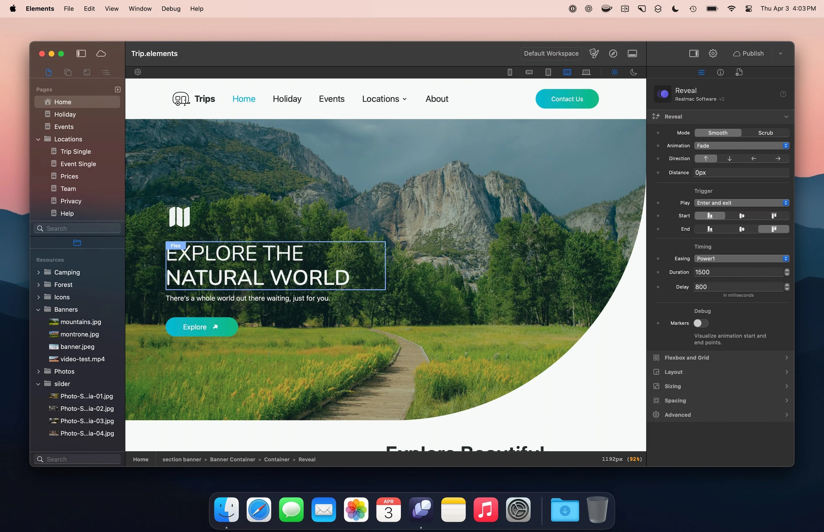 RapidWeaver Elements screenshot 3