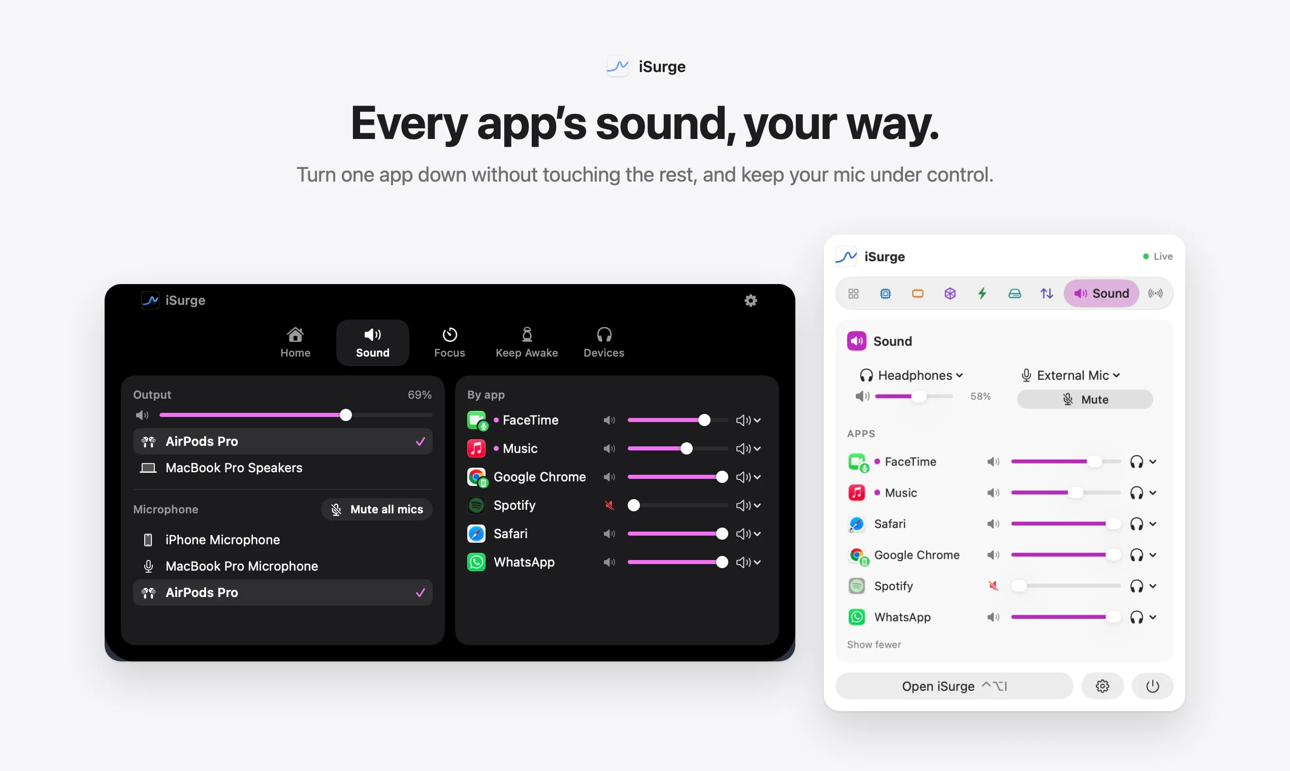iSurge screenshot 2