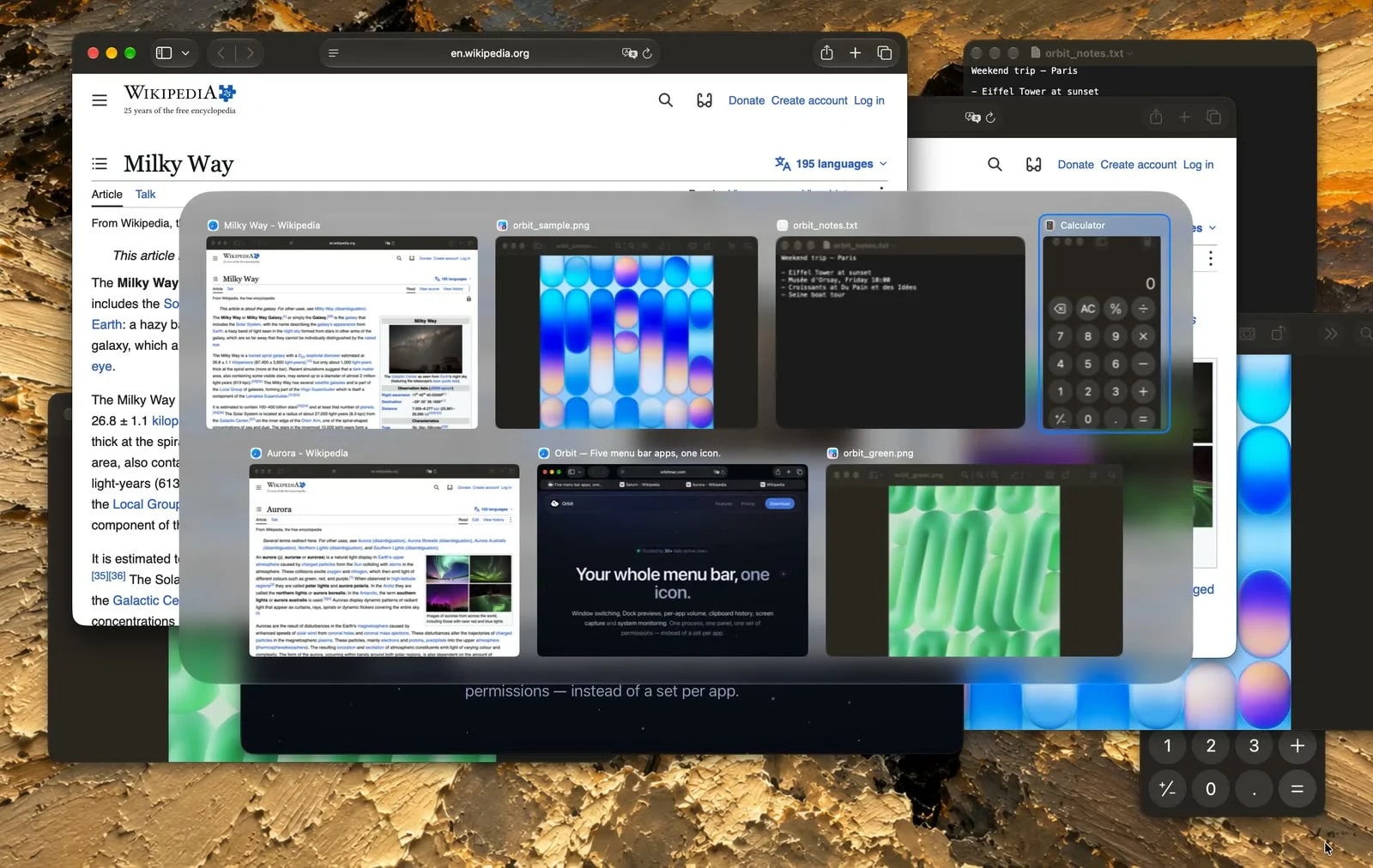 Orbit screenshot 1