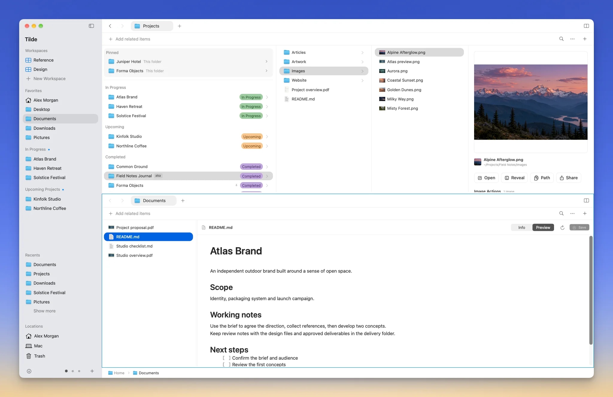 Tilde screenshot 2