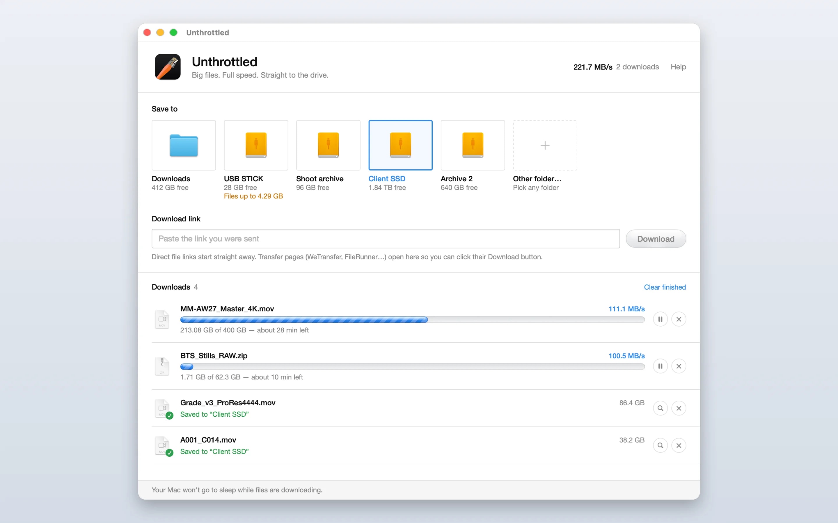 Unthrottled screenshot 1