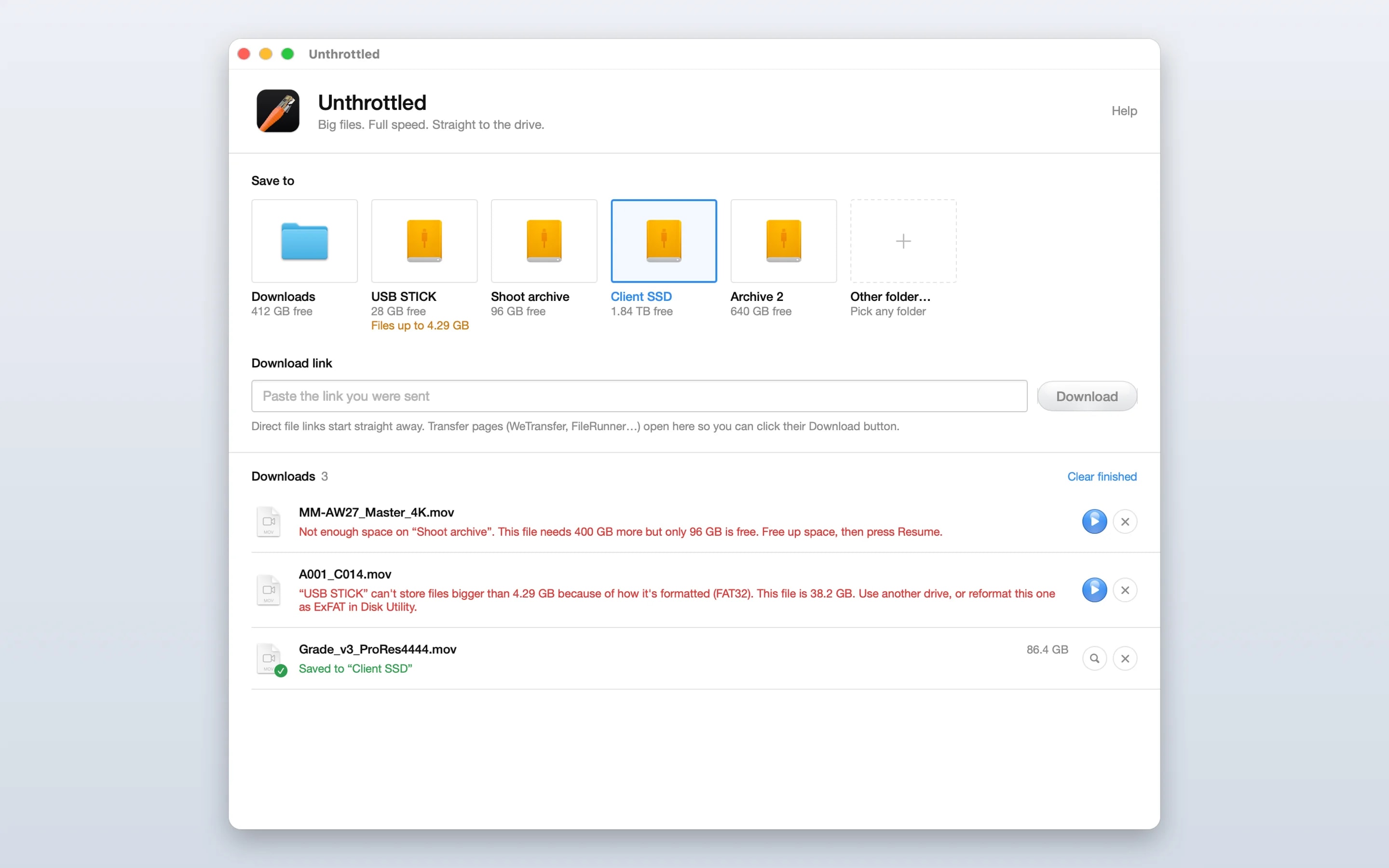 Unthrottled screenshot 2
