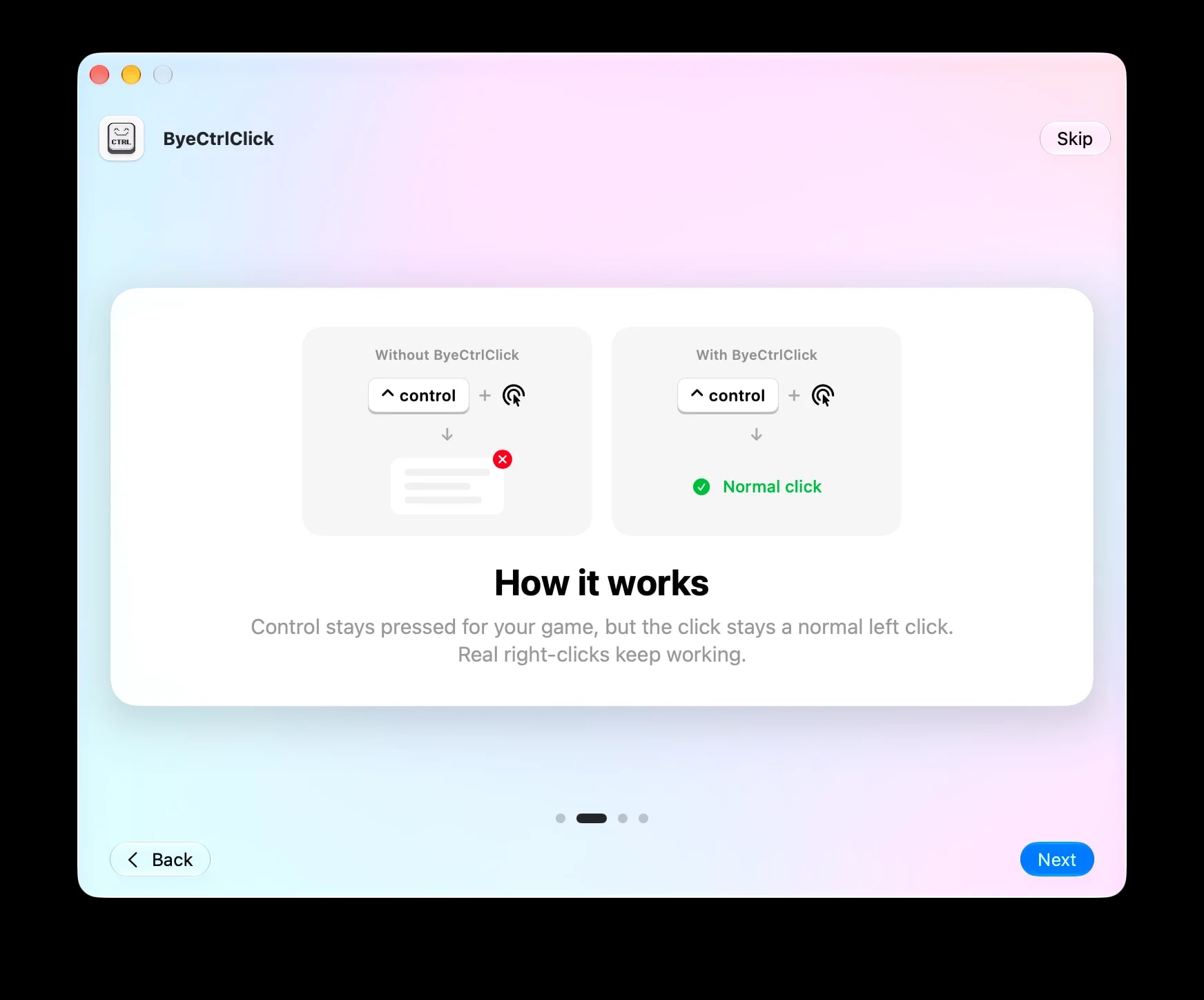 ByeCtrlClick screenshot 3