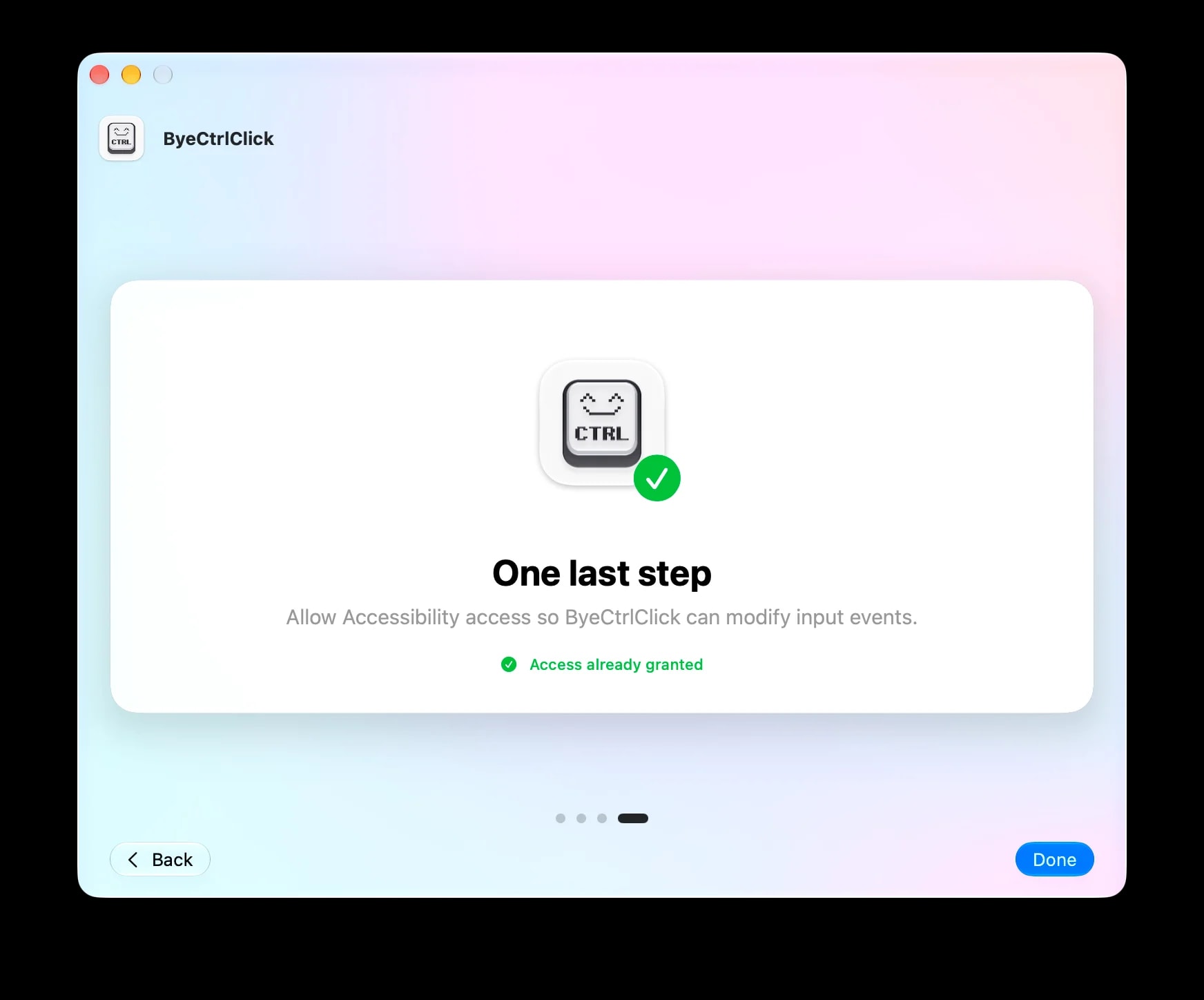 ByeCtrlClick screenshot 4