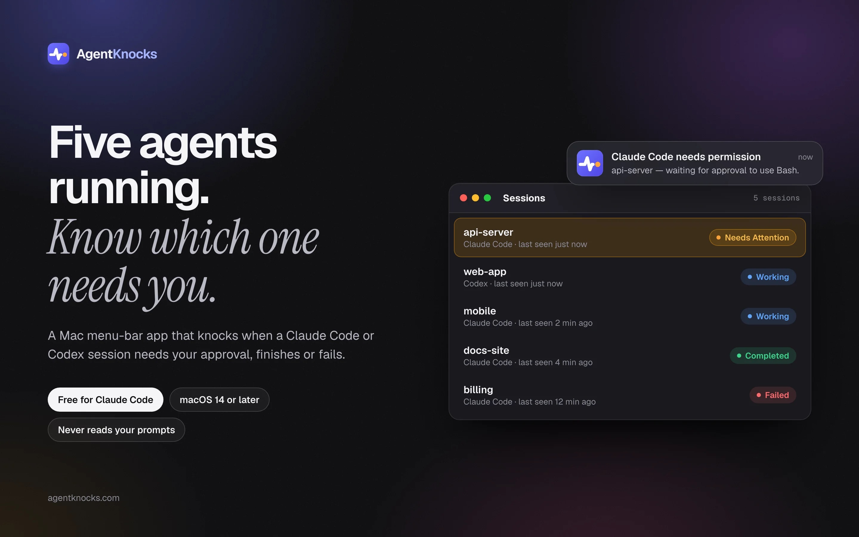 AgentKnocks screenshot 1