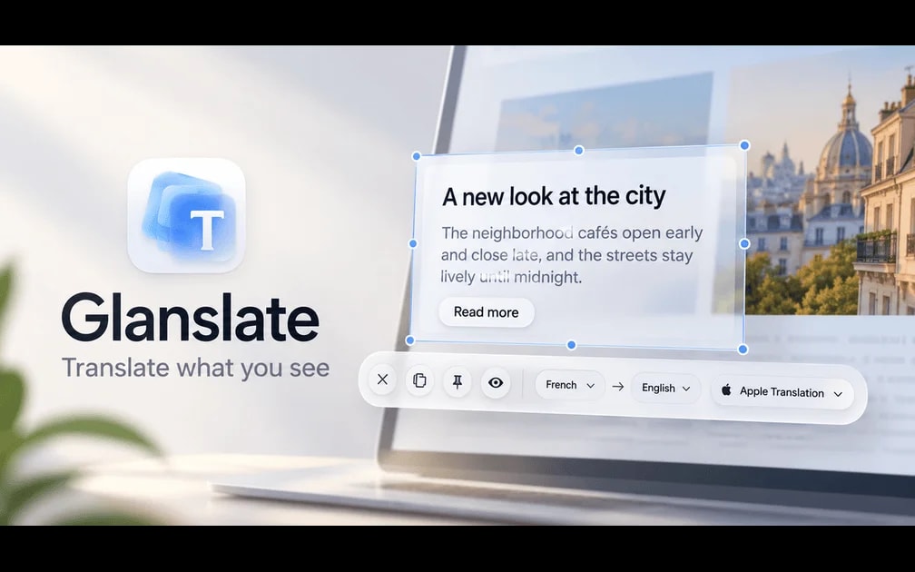 Glanslate screenshot 1