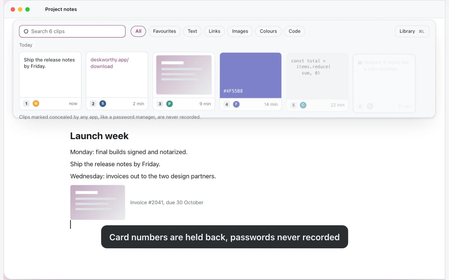 CopyHold screenshot 2