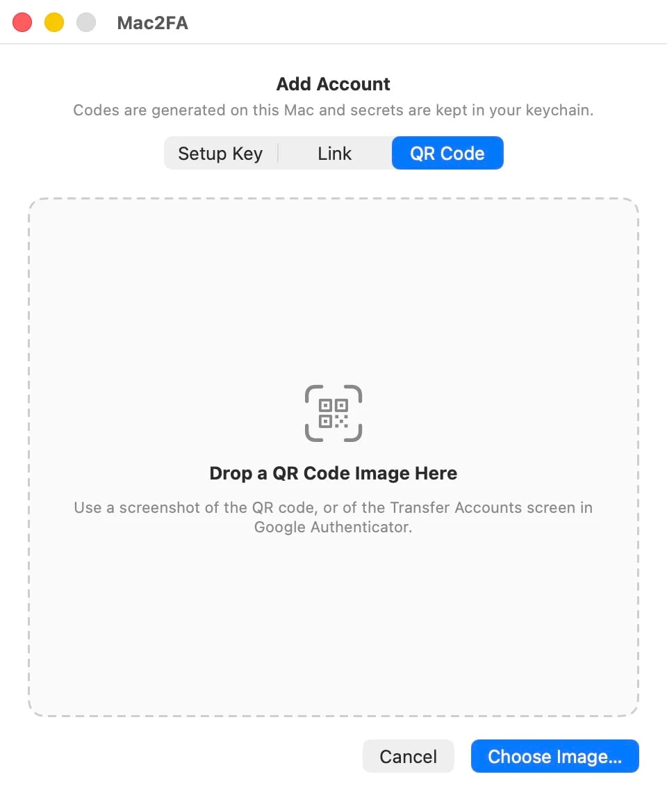 Mac2FA screenshot 2