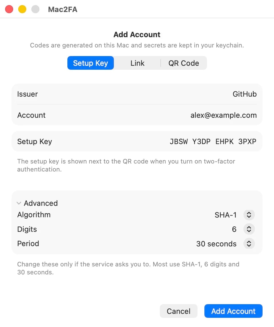 Mac2FA screenshot 5