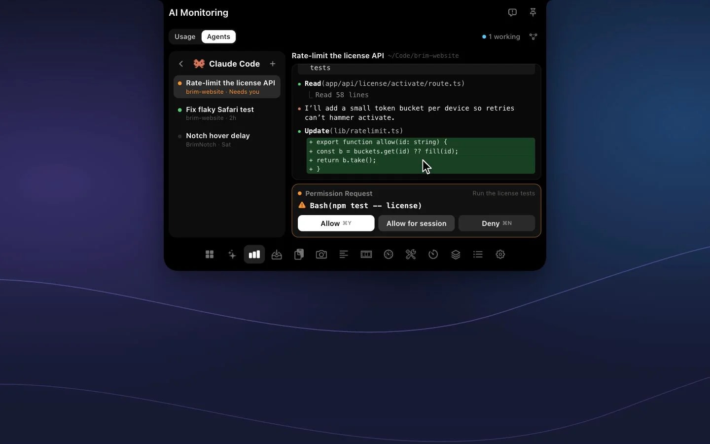 Brim screenshot 1