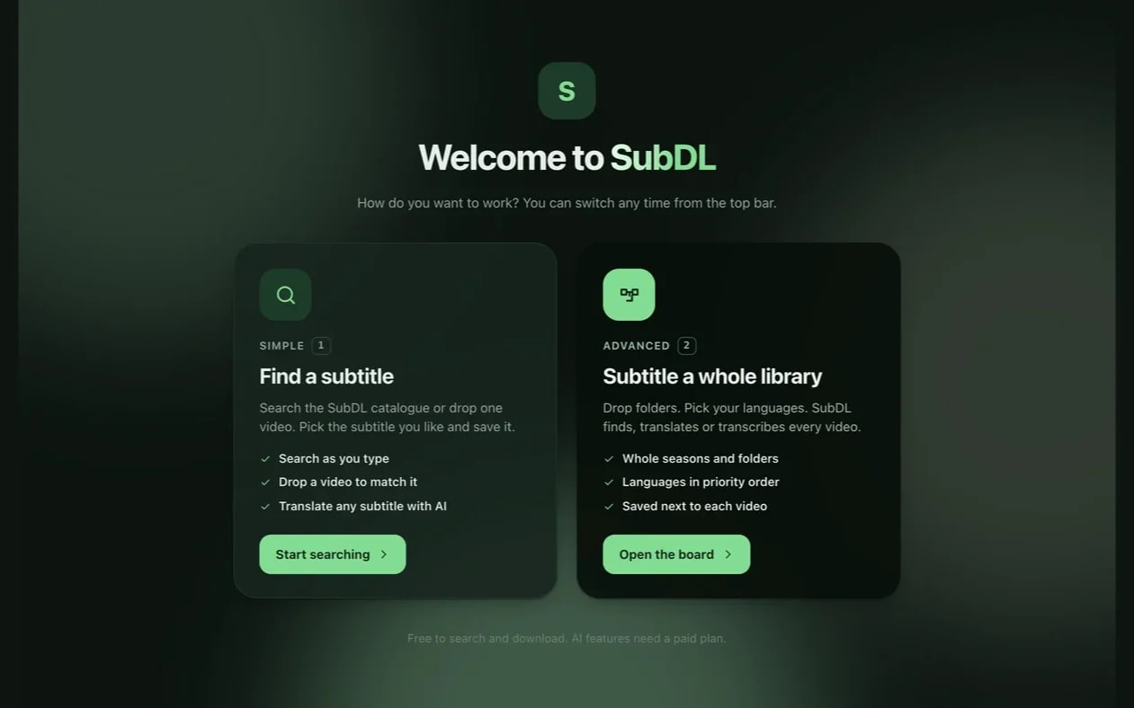 SubDL Desktop screenshot 1
