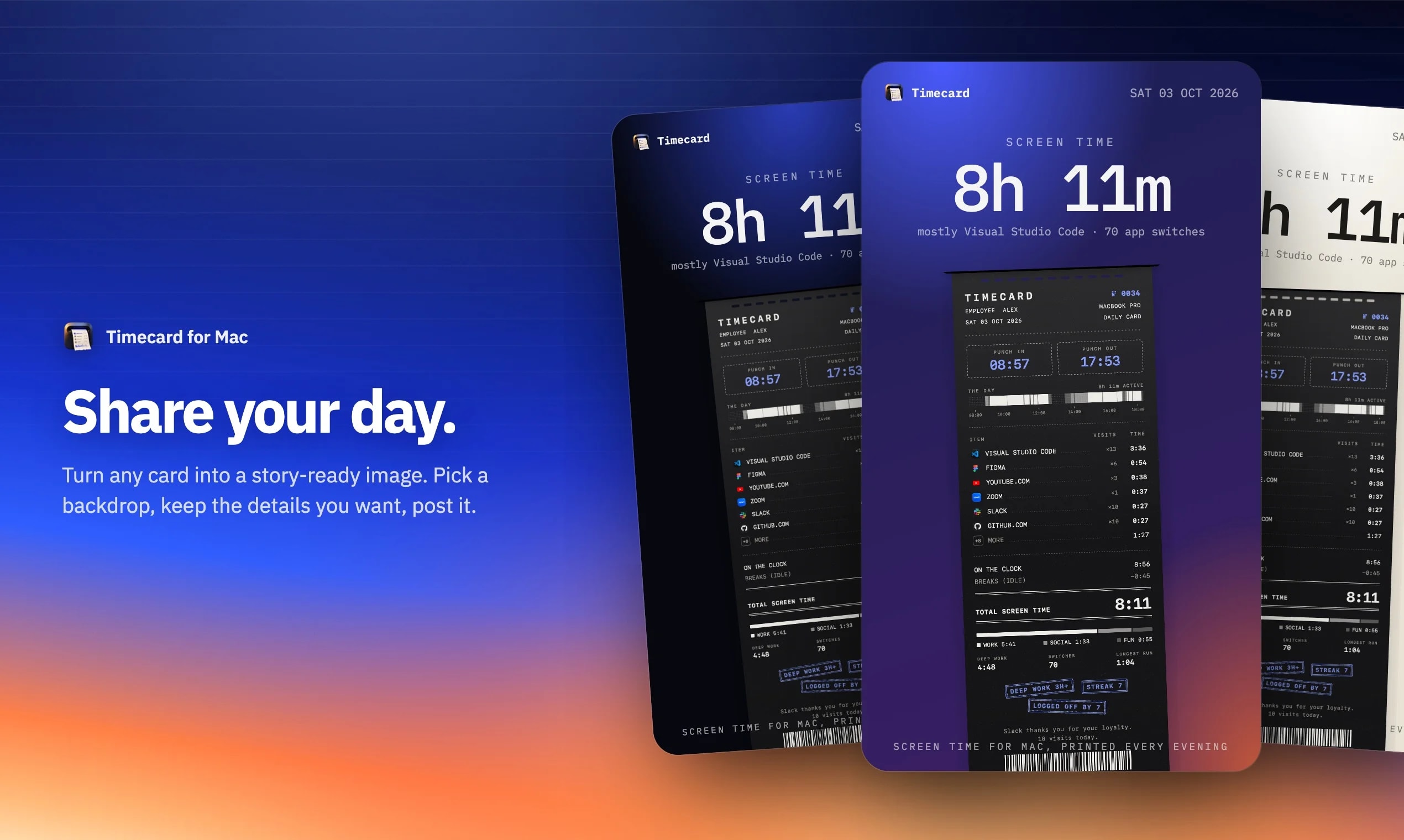Timecard screenshot 6