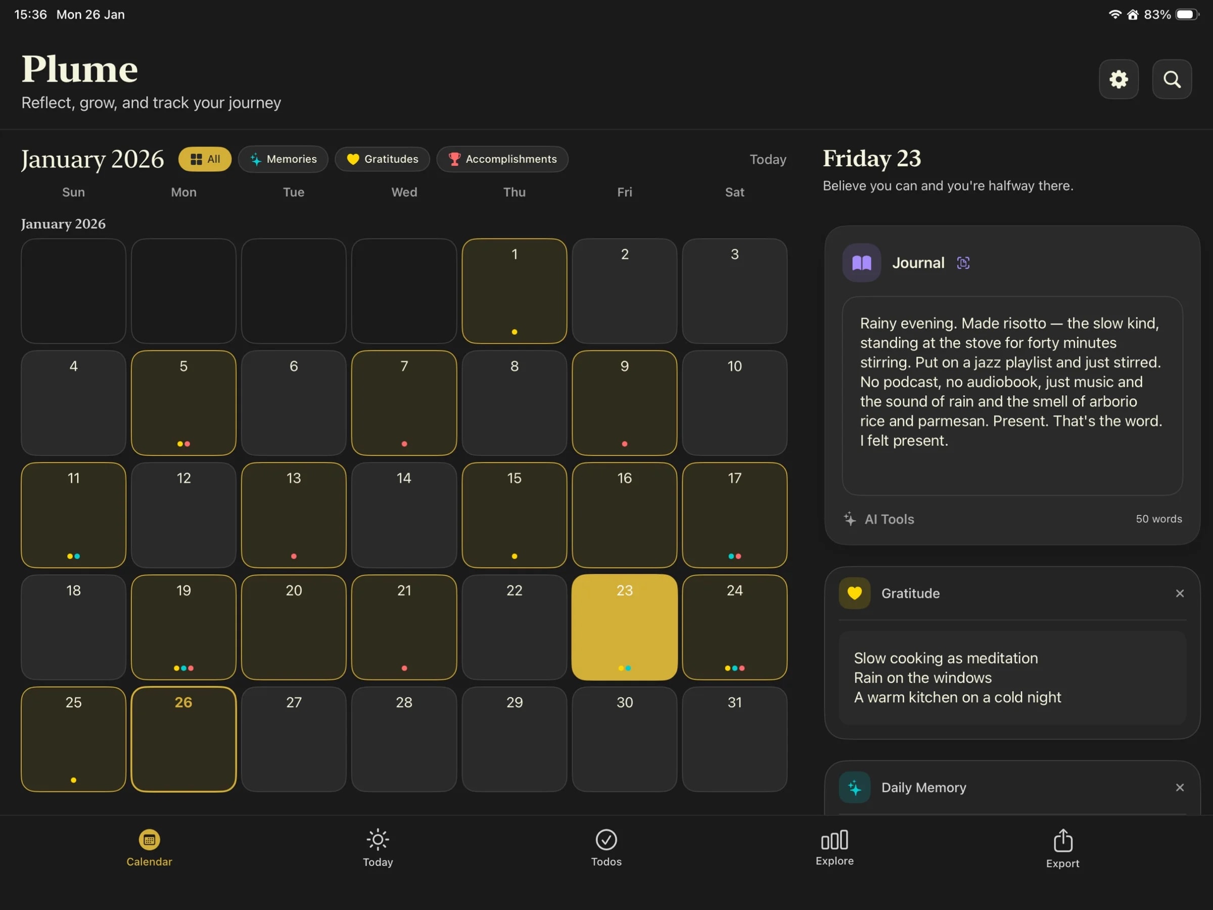 Plume screenshot 1